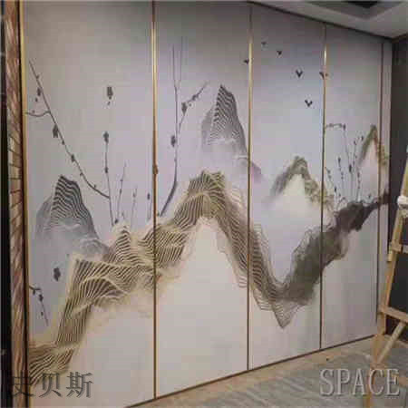 四平酒店隔断,四平移动隔断铝外框.jpg